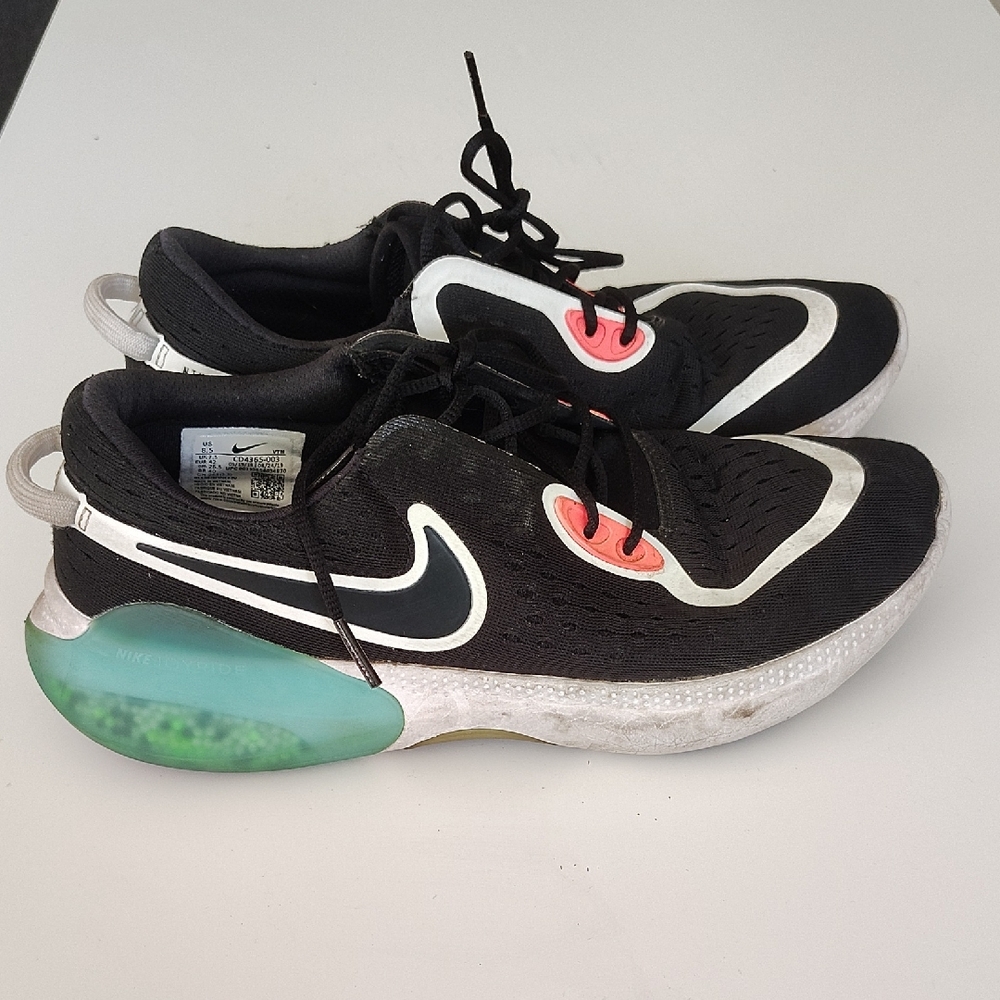 Nike Joyride Dual Run Flyknit Men's Size 8 Running Shoes Black Pink Turquoise